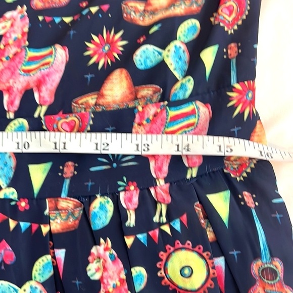 VTG,LA Soul,Dresses Fiesta Llama
Print Dress,Tie-Back,POCKETS,Lined, EUC,Size S - Picture 12 of 14